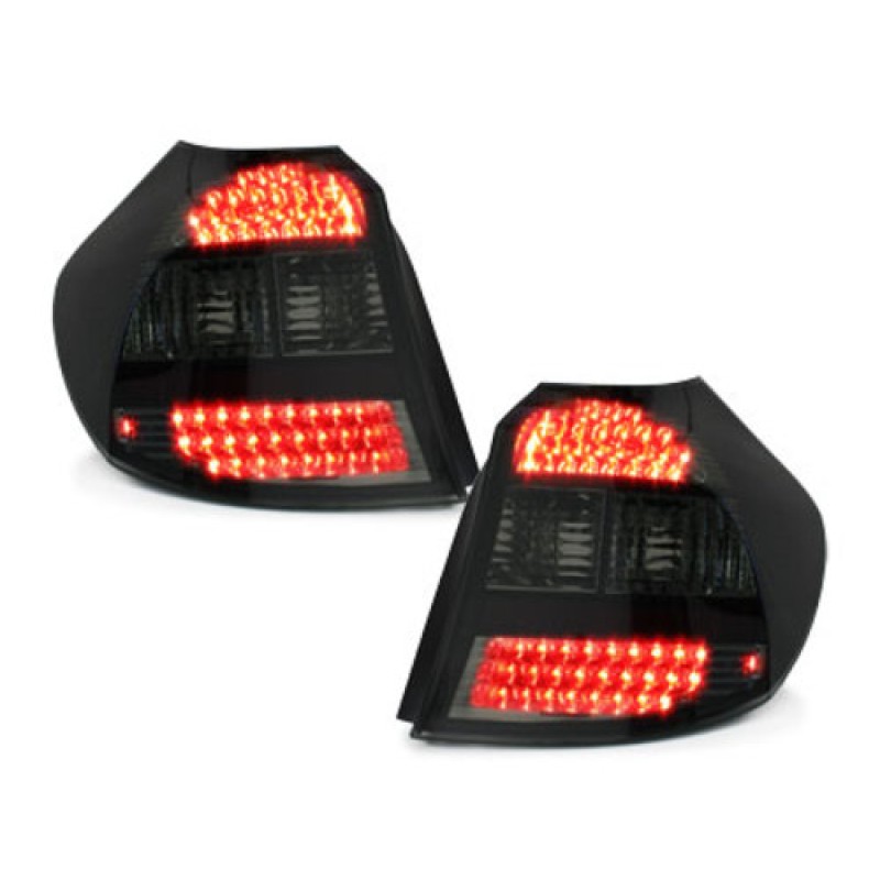 Πίσω φανάρια led BMW E87 (2004-2007) - chrome φιμέ - σετ 2τμχ.