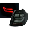 Πίσω φανάρια led  με  οδηγούς φωτός για BMW E87 (2004-207) -μαύρα - σετ 2τμχ.