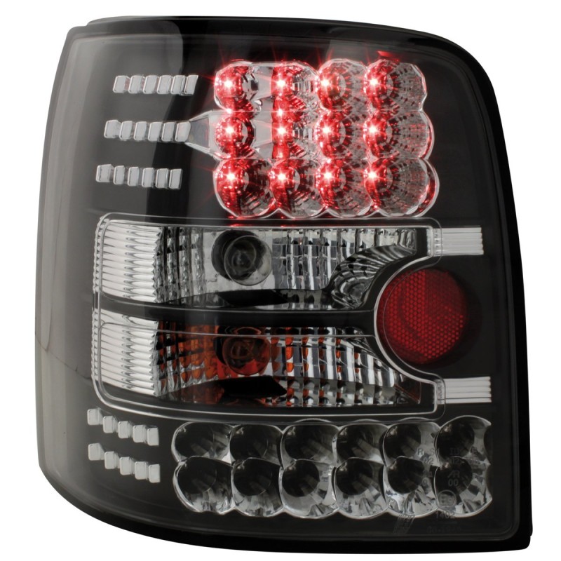 Πίσω φανάρια led Vw Passat 3Β / Β5 combi (1997-2000) - μαύρα - σετ 2τμχ.