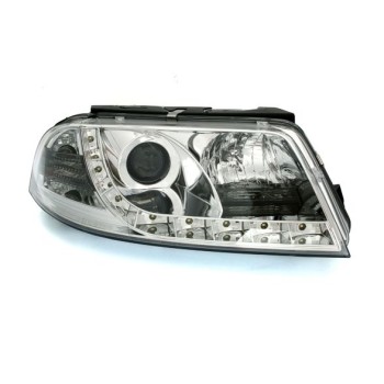 Φανάρια εμπρός Vw Passat B5.5 (2001-2005) led - χρωμίου , με λάμπες (Η1) - σετ 2τμχ. Φανάρια εμπρός Vw Passat B5.5 (2001-2005) led - χρωμίου , με λάμπες (Η1) - σετ 2τμχ.