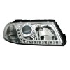 Φανάρια εμπρός Vw Passat B5.5 (2001-2005) led - chrome , χωρίς λάμπες (Η7) - σετ 2τμχ.