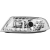 Φανάρια εμπρός Vw Passat B5.5 (2001-2005) led - chrome , με λάμπες (Η1) - σετ 2τμχ.