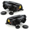 Φανάρια εμπρός Vw Passat B6 / 3C (2005-2010) angel eyes - μαύρα , χωρίς λάμπες (Η7) - σετ 2τμχ.