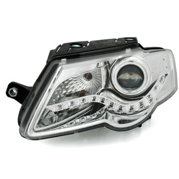 Φανάρια εμπρός Vw Passat 3C (2005-2010) led - chrome , με λάμπες (Η1) - σετ 2τμχ. Φανάρια εμπρός Vw Passat 3C (2005-2010) led - chrome , με λάμπες (Η1) - σετ 2τμχ.