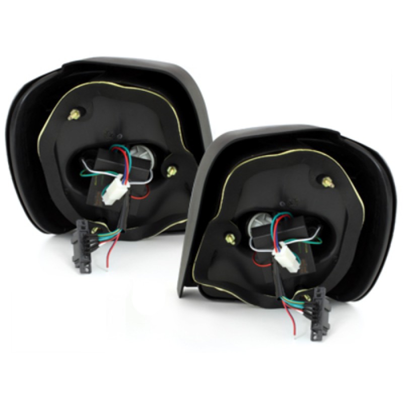 Πίσω φανάρια led Vw Polo 6N (1994-1999) - μαύρα - σετ 2τμχ.