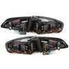 Πίσω φανάρια led Audi A4 sedan (2007-2011) - κόκκινα / chrome - σετ 2τμχ.
