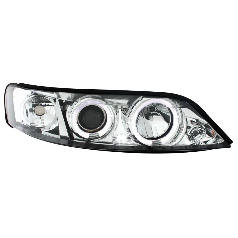 Φανάρια εμπρός Opel Vectra B (1996-1999) angel eyes, με λάμπες (Η1) - σετ 2τμχ.