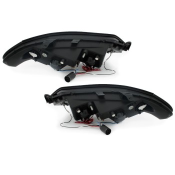 Φανάρια εμπρός Opel Vectra B (1996-1999) angel eyes, με λάμπες (Η1) - σετ 2τμχ.