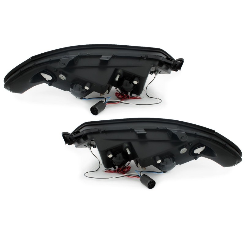 Φανάρια εμπρός Opel Vectra B (1996-1999) angel eyes, με λάμπες (Η1) - σετ 2τμχ.