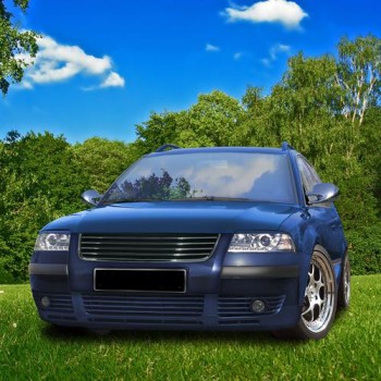 Μάσκα Vw Passat B5.5 (2001-2005) - πλαίσιο χρωμίου, χωρίς σήμα