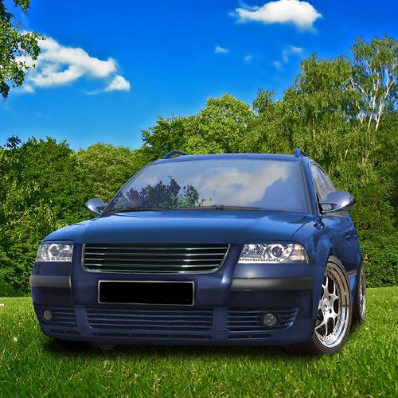 Μάσκα Vw Passat B5.5 (2001-2005) - πλαίσιο χρωμίου, χωρίς σήμα