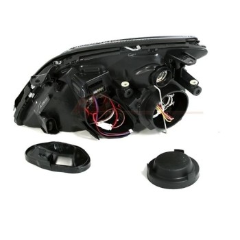 Φανάρια εμπρός Opel Vectra C (2002-2005) angel eyes - chrome , χωρίς λάμπες (Η7) - σετ 2τμχ.