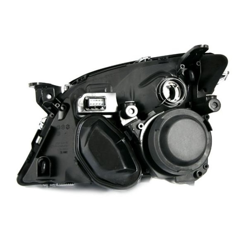 Φανάρια εμπρός Opel Vectra C / Signum (2002-2005) - μαύρα , με λάμπες (Η1) - σετ 2τμχ.