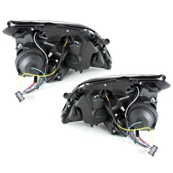 Φανάρια εμπρός Opel Vectra C (2002-2005) led - chrome , με λάμπες (Η1) - σετ 2τμχ.