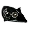 Φανάρια εμπρός Opel Vectra C / Signum (2005-2009) angel eyes - μαύρα , χωρίς λάμπες (Η7) - σετ 2τμχ.