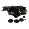 Φανάρια εμπρός Opel Vectra C / Signum (2005-2009) angel eyes - μαύρα , χωρίς λάμπες (Η7) - σετ 2τμχ.