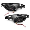 Φανάρια εμπρός Peugeot 206 angel eyes, με λάμπες (Η1) - σετ 2τμχ.
