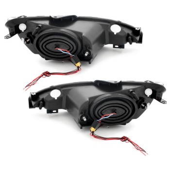 Φανάρια εμπρός Peugeot 206 angel eyes, με λάμπες (Η1) - σετ 2τμχ.