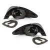 Πίσω φανάρια led Peugeot 206 - μαύρα - σετ 2τμχ.