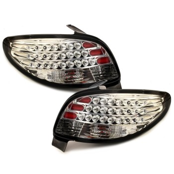 Πίσω φανάρια led Peugeot 206 - σετ 2τμχ.