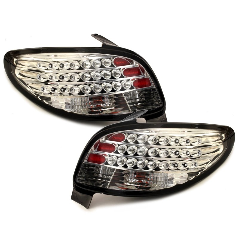 Πίσω φανάρια led Peugeot 206 - σετ 2τμχ.