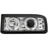 Φανάρια εμπρός Vw Corrado angel eyes - chrome , με λάμπες (Η1) - σετ 2τμχ.