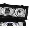 Φανάρια εμπρός Vw Corrado angel eyes - chrome , χωρίς λάμπες (Η7) - σετ 2τμχ.