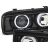 Φανάρια εμπρός Vw Corrado angel eyes - μαύρα , χωρίς λάμπες (Η7) - σετ 2τμχ.