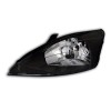 Φανάρια εμπρός Ford Focus (1998-2001) - μαύρα , με λάμπες (Η4) - σετ 2τμχ.