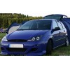 Φανάρια εμπρός Ford Focus (2001-2004) angel eyes - μαύρα , με λάμπες (Η1) - σετ 2τμχ.