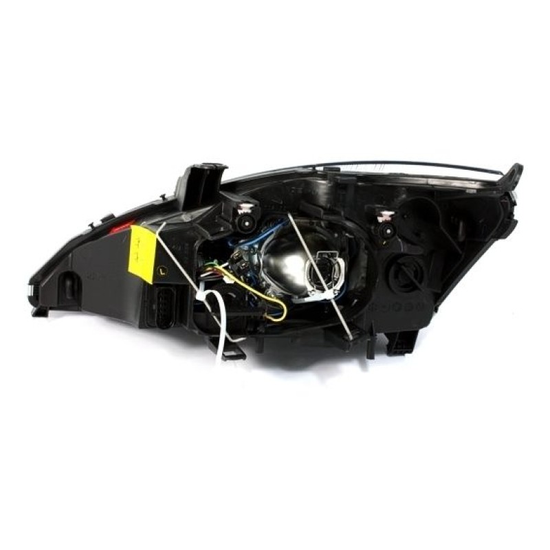 Φανάρια εμπρός Ford Focus (2001-2004) angel eyes - μαύρα , χωρίς λάμπες (Η7) - σετ 2τμχ.