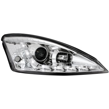 Φανάρια εμπρός Ford Focus (1998-2001) Devil eyes led - chrome , με λάμπες (Η1) - σετ 2τμχ. Φανάρια εμπρός Ford Focus (1998-2001) Devil eyes led - chrome , με λάμπες (Η1) - σετ 2τμχ.