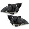 Φανάρια εμπρός Ford Focus (2001-2004) led - black, με λάμπες (Η1) - σετ 2τμχ.