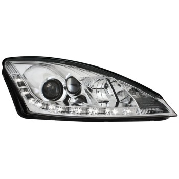 Φανάρια εμπρός Ford Focus (2001-2004) Devil eyes led - chrome , με λάμπες (Η1) - σετ 2τμχ. Φανάρια εμπρός Ford Focus (2001-2004) Devil eyes led - chrome , με λάμπες (Η1) - σετ 2τμχ.