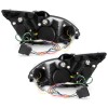 Φανάρια εμπρός Ford Focus (2005-2008) Devil eyes led - black , με λάμπες (Η1) - σετ 2τμχ.