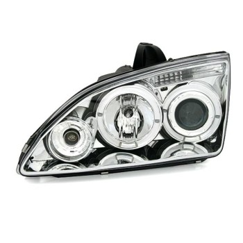 Φανάρια εμπρός Ford Focus (2005-2008) angel eyes - chrome , με λάμπες (Η1) - σετ 2τμχ. Φανάρια εμπρός Ford Focus (2005-2008) angel eyes - chrome , με λάμπες (Η1) - σετ 2τμχ.
