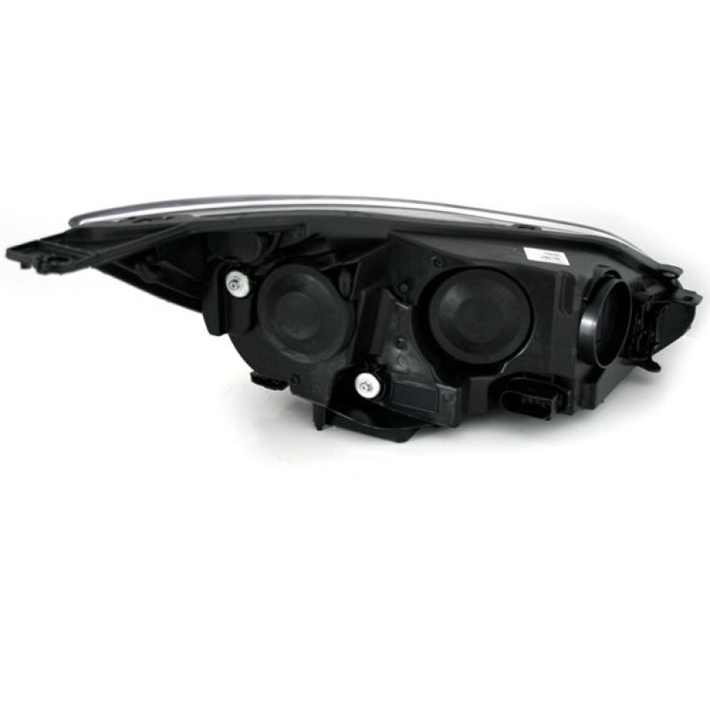 Φανάρια εμπρός Ford Focus (2011-2014) led - μαύρα , με λάμπες (Η1) - σετ 2τμχ.
