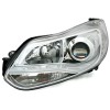 Φανάρια εμπρός Ford Focus (2011-2014) led - chrome , με λάμπες (Η1) - σετ 2τμχ.
