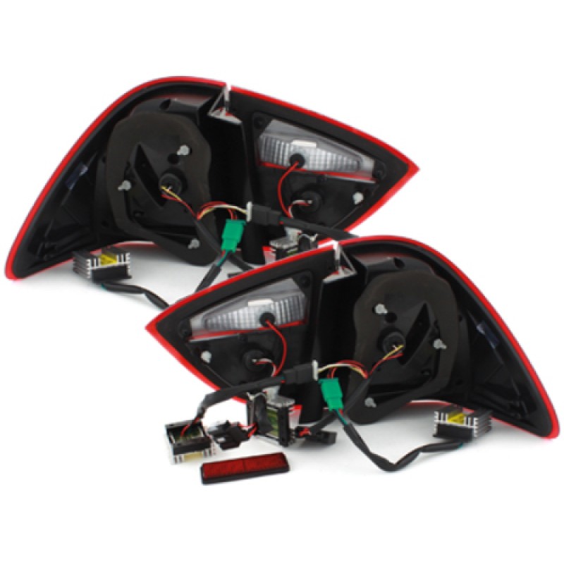 Πίσω φανάρια BMW E91 combi με led φλας (2005-2008) - φιμέ - σετ 2τμχ.