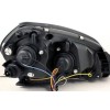 Φανάρια εμπρός Hyundai Tucson (2004-2010) angel eyes - chrome , με λάμπες (Η1) - σετ 2τμχ.