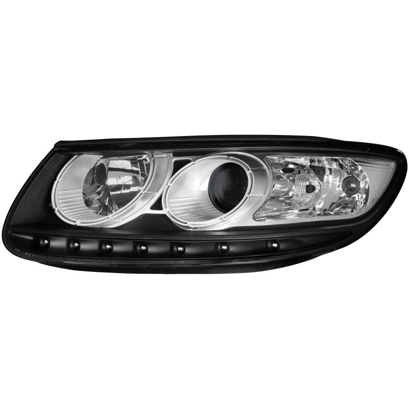 Φανάρια εμπρός Hyundai Santa Fe (2006-2009) led , χωρίς λάμπες (Η7) - σετ 2τμχ.