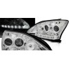 Φανάρια εμπρός Lexus RX330/350 (2003-2008) led - chrome , με λάμπες (Η1) - σετ 2τμχ.