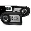 Φανάρια εμπρός Chrysler 300C (2004-2008) με led - μαύρα , με λάμπες (Η1) - σετ 2τμχ.