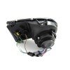Φανάρια εμπρός Chrysler 300C (2004-2008) με led - μαύρα , με λάμπες (Η1) - σετ 2τμχ.