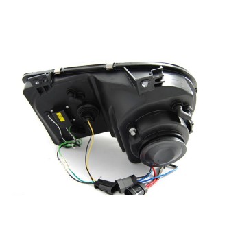 Φανάρια εμπρός Chrysler 300C (2004-2008) με led - μαύρα , με λάμπες (Η1) - σετ 2τμχ. Φανάρια εμπρός Chrysler 300C (2004-2008) με led - μαύρα , με λάμπες (Η1) - σετ 2τμχ.