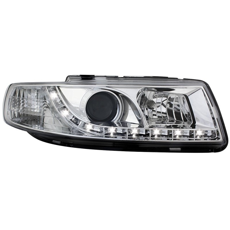 Φανάρια εμπρός Seat Leon / Toledo (1999-2004) με φώτα ημέρας - με λάμπες (Η1) - σετ 2τμχ.