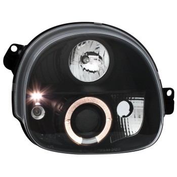 Φανάρια εμπρός Renault Twingo (1992-2006) angel eyes - μαύρα , με λάμπες (Η1) - σετ 2τμχ. Φανάρια εμπρός Renault Twingo (1992-2006) angel eyes - μαύρα , με λάμπες (Η1) - σετ 2τμχ.