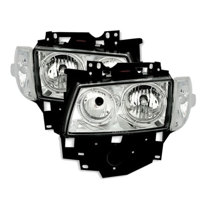 Φανάρια εμπρός Vw Transporter T4 (1997-2003) angel eyes, χωρίς λάμπες (Η7) - σετ 2τμχ.