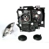 Φανάρια εμπρός Vw Transporter T4 (1997-2003) angel eyes, χωρίς λάμπες (Η7) - σετ 2τμχ.