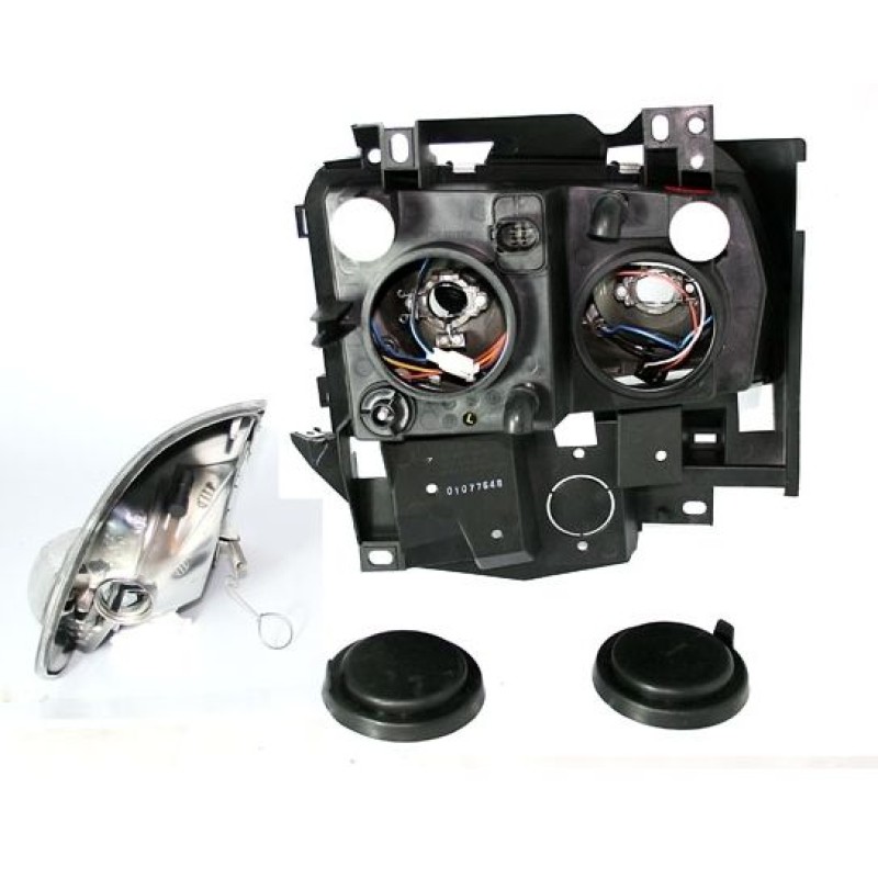 Φανάρια εμπρός Vw Transporter T4 (1997-2003) angel eyes, χωρίς λάμπες (Η7) - σετ 2τμχ.